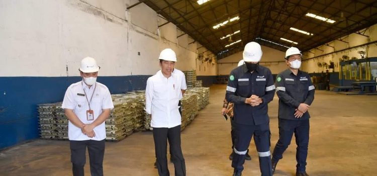 Jokowi “Tengok” Smelter Milik PT. Timah