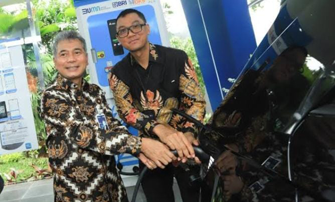 Dukung Pengurangan Emisi Karbon, BRI Resmikan SPKLU Di Kantor Pusat