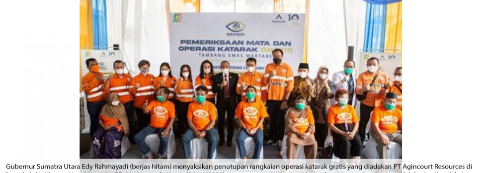 PTAR Tutup Rangkaian Operasi Katarak Gratis, 827 Mata Buta Katarak Disembuhkan