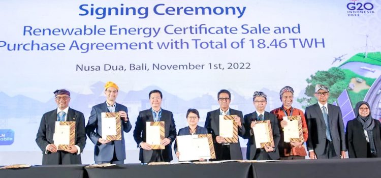 Jelang KTT G20, 6 Perusahaan Dukung Energi Hijau Lewat REC PLN