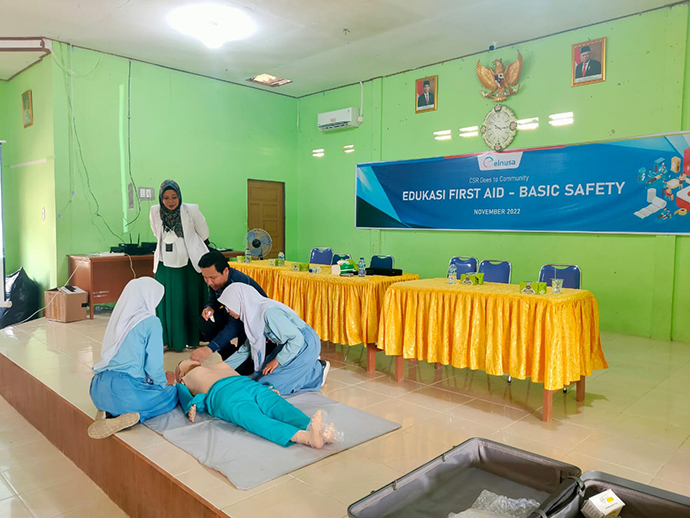 Elnusa Tebar Pengetahuan Terkait HSSE Kepada Siswa SMAN 4 Mandau Riau