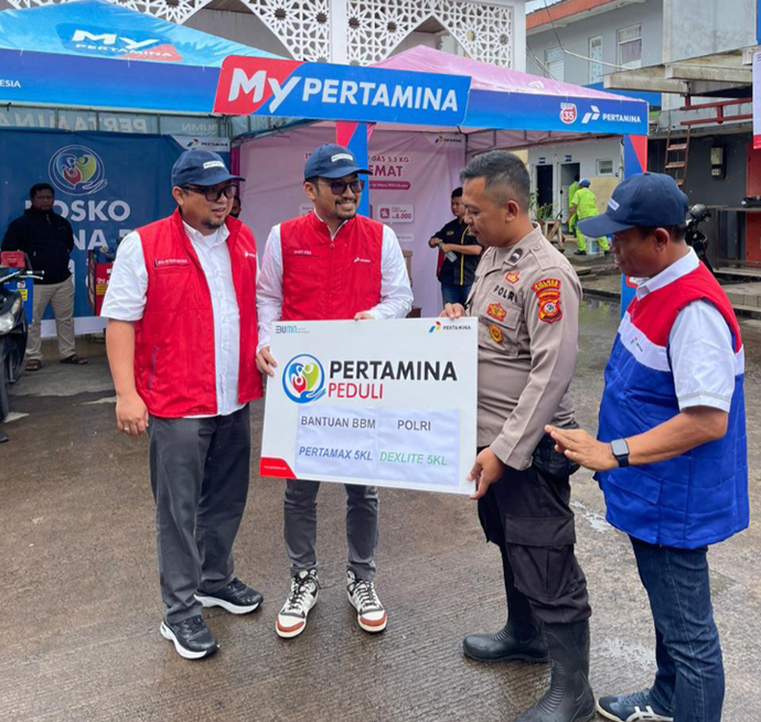 Pertamina Suplai 20 Ribu Liter BBM untuk Polri Bantu Penanggulangan Gempa Cianjur