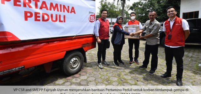 Pertamina Gerak Cepat Salurkan Bantuan Sembako dan Kirim Tim Medis untuk Korban Gempa Cianjur