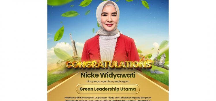 Komitmen Wujudkan Masa Depan Berkelanjutan, Nicke Widyawati Sabet Green Leadership Utama