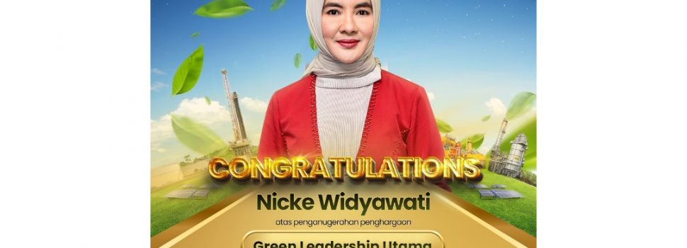 Komitmen Wujudkan Masa Depan Berkelanjutan, Nicke Widyawati Sabet Green Leadership Utama