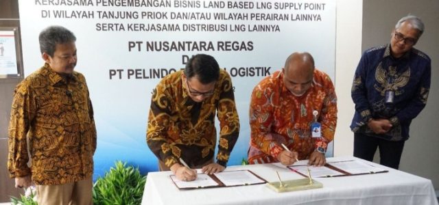 Kerjasama Pengembangan LNG, Nusantara Regas-Pelindo Energi Logistik Teken MoU