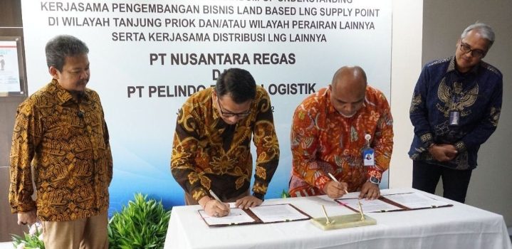 Kerjasama Pengembangan LNG, Nusantara Regas-Pelindo Energi Logistik Teken MoU