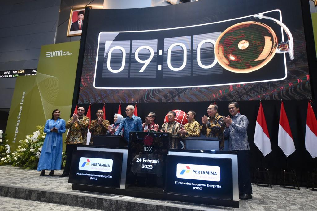 Pencatatan Perdana Saham PGE, Targetkan Rp 9 Triliun Investasi Energi Hijau