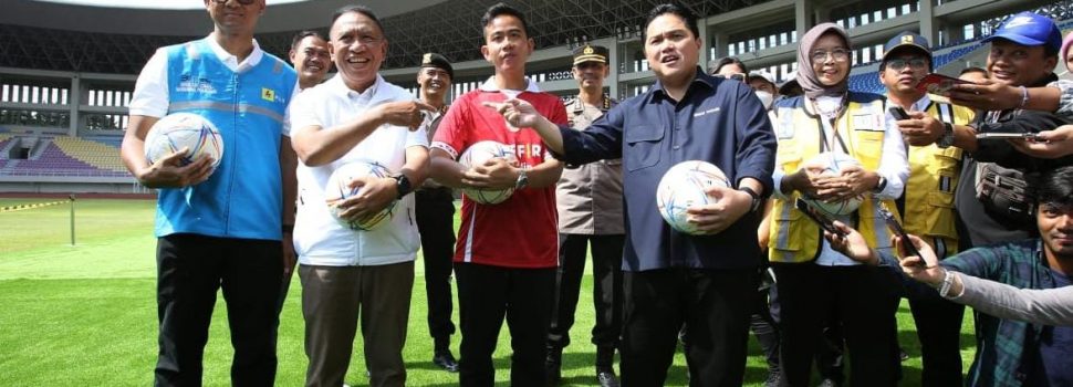 Cek Stadion Manahan Solo untuk Piala Dunia U-20, Ketum PSSI Pastikan Kesiapan Listrik Aman
