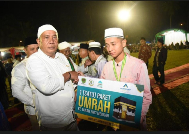 dukung pelaksanaan mtq kabupaten tapsel, ptar berikan hadiah umrah