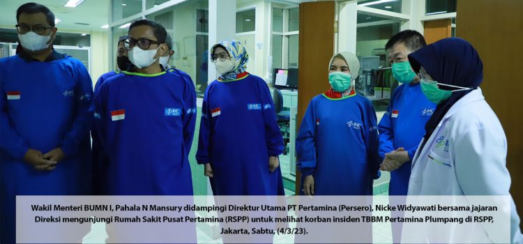 Direksi Pertamina Jenguk Korban Insiden Plumpang di RSPP