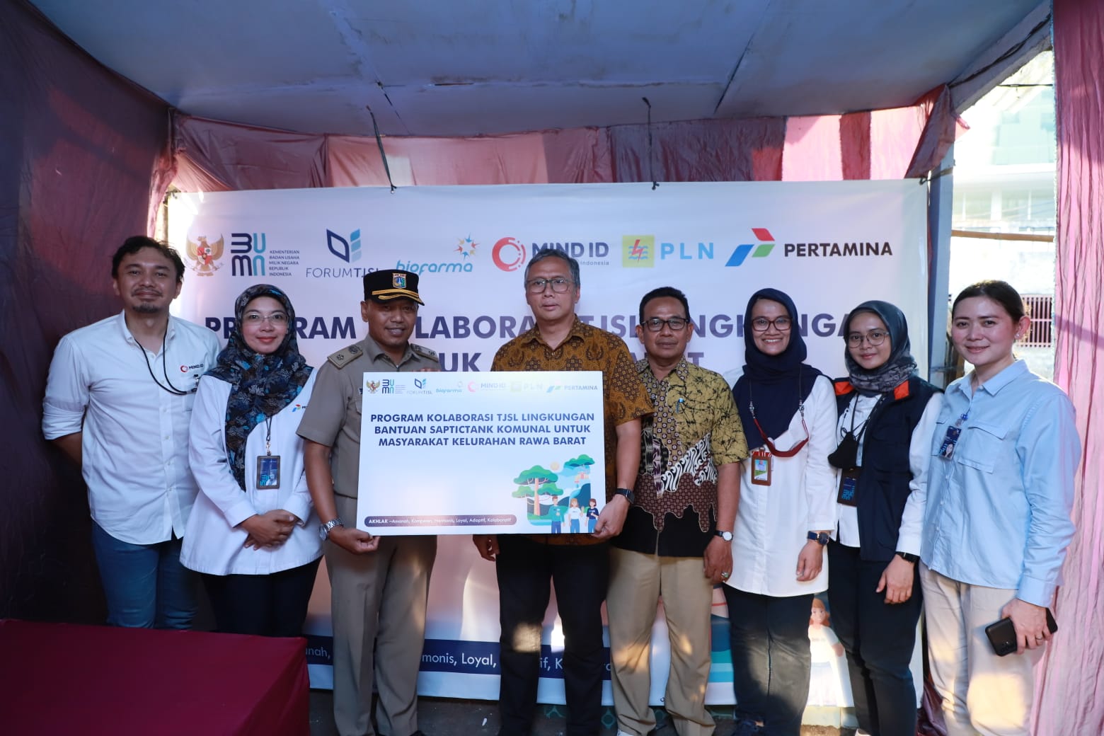Kolaborasi Antar BUMN, Pertamina Dukung Peningkatan Kualitas Sanitasi Komunal Warga Kelurahan Rawa Barat