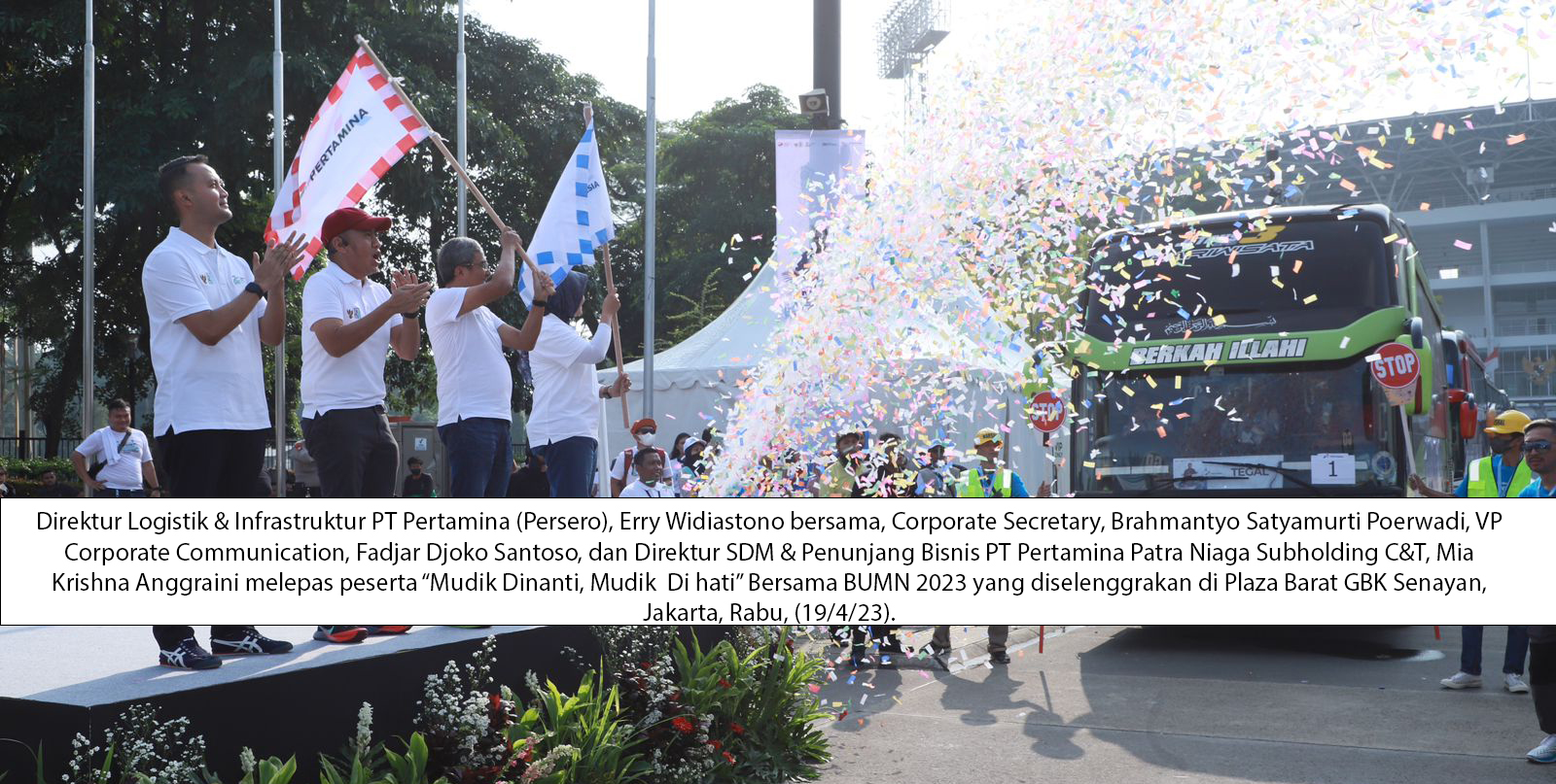 Mudik Dinanti, Mudik di Hati Bersama BUMN, Pertamina Berangkatkan 3.000 Orang