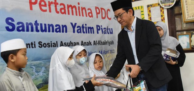 Tasyakuran Kinerja Positif, Pertamina PDC Berikan Santunan Ke Panti Asuhan