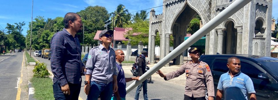 Terangi Jalan Nasional, PLN NP UP Arun Bangun Lampu Jalan Medan-Banda Aceh