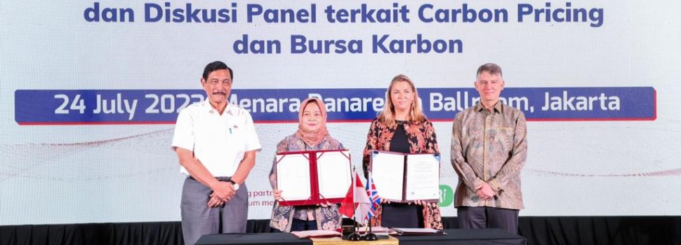 RI Tandatangani Penetapan Harga Karbon dengan Kedubes Inggris