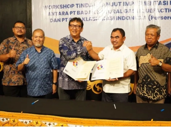 Badak LNG dan PT BKI Tandatangani Kerja Sama Sertifikasi Perkapalan