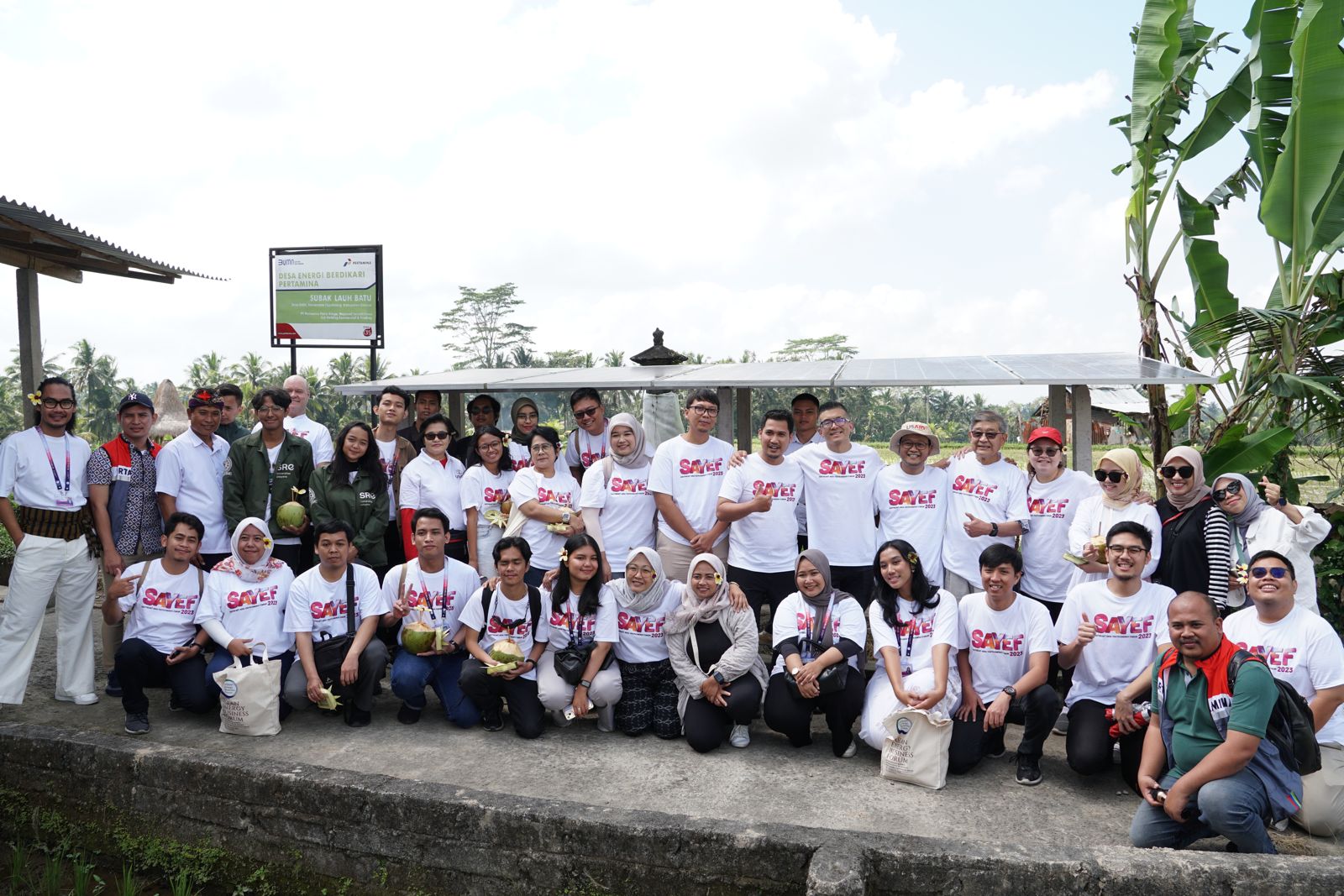 Delegasi Youth Dialogue Southeast Asia Youth Energy Forum (SAYEF) Kunjungi Desa Energi Berdikari Pertamina