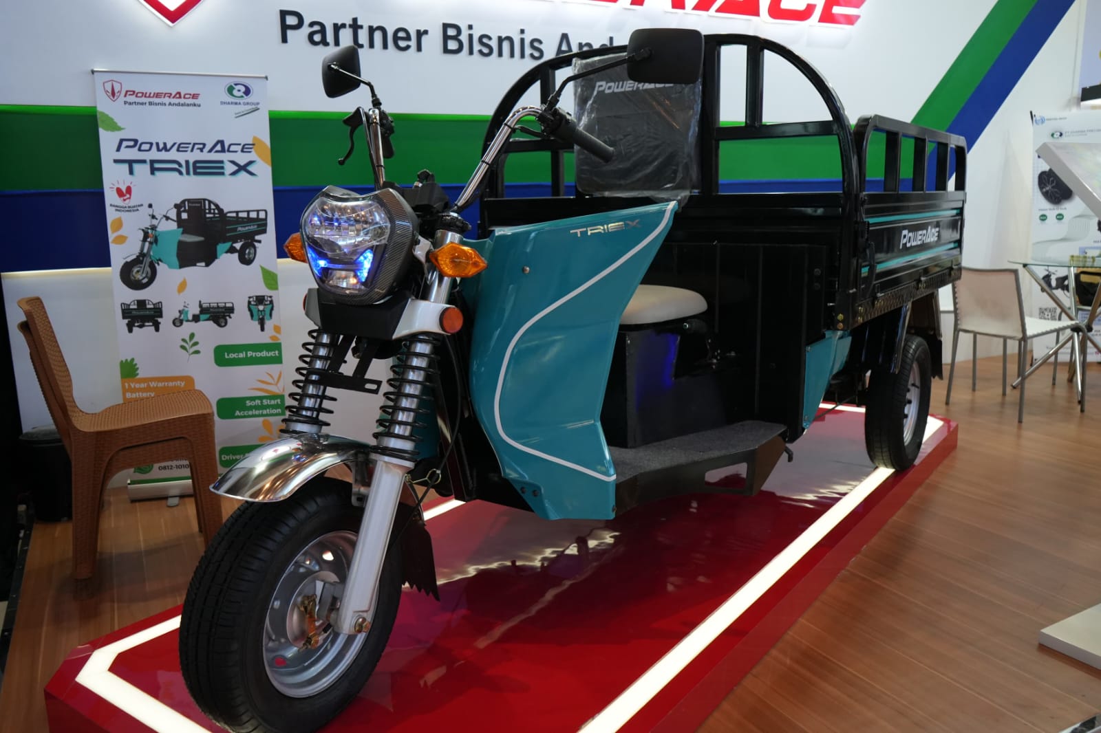 DRMA Kenalkan Produk EV Roda Tiga PowerAce TRIEX