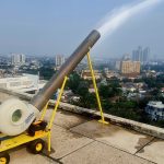 Tekan Polusi Udara Jakarta, Kantor Pusat PLN Gunakan Mist Generator