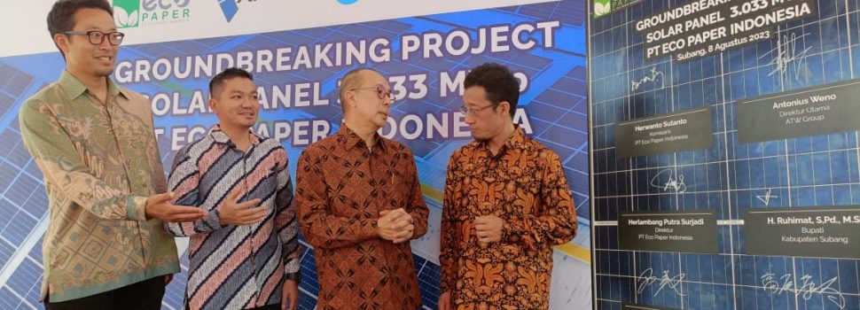 Demi Efisiensi, Perusahaan Kertas Ini Bangun PLTS