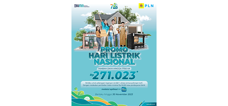 Spesial HLN ke-78, PLN Gelar Promo Tambah Daya Hanya Rp 271.023,-