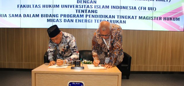 APHMET dan FH UII Teken Kerja Sama Program Pendidikan Tinggi Tingkat Magister Bidang Migas