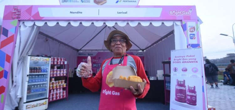 Bright Gas Beri Energi Booth UMKM Pertamina Grand Prix of Indonesia 2023
