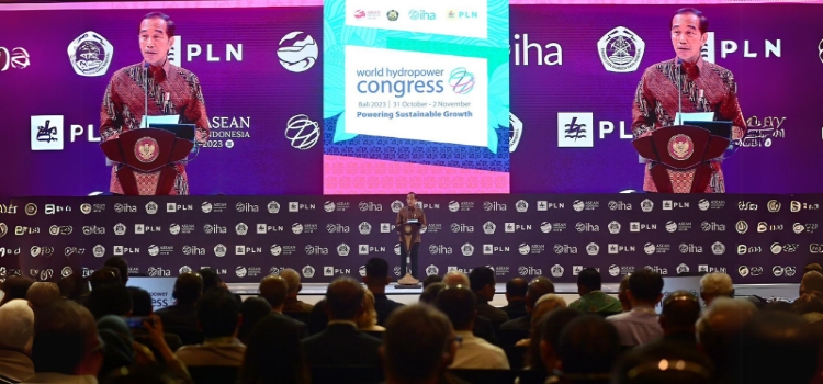 Buka World Hydropower Congress 2023, Jokowi: Potensi Energi Hijau RI 3.600 GW