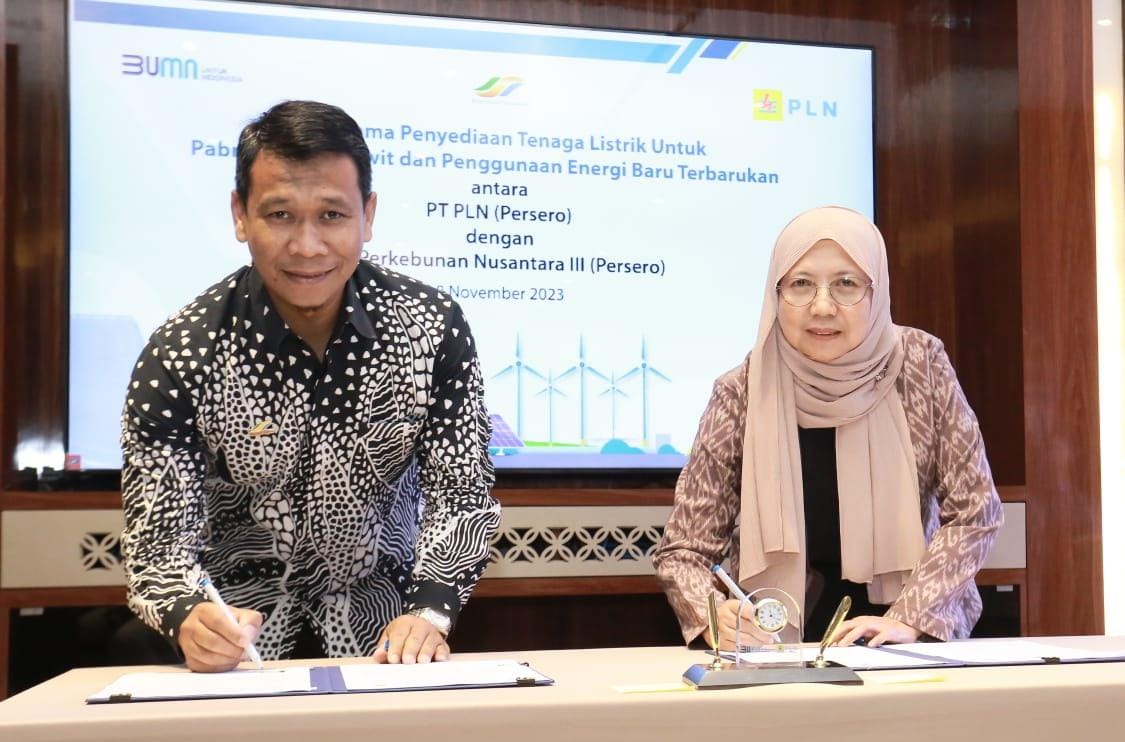 PLN Bakal Pasok Listrik Hijau Untuk PTPN III dan Alfamidi
