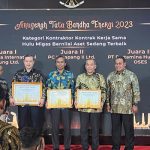 petrochina jabung raih juara 1 anugerah tata bandha energi tahun 2023 dari kementerian esdm ri