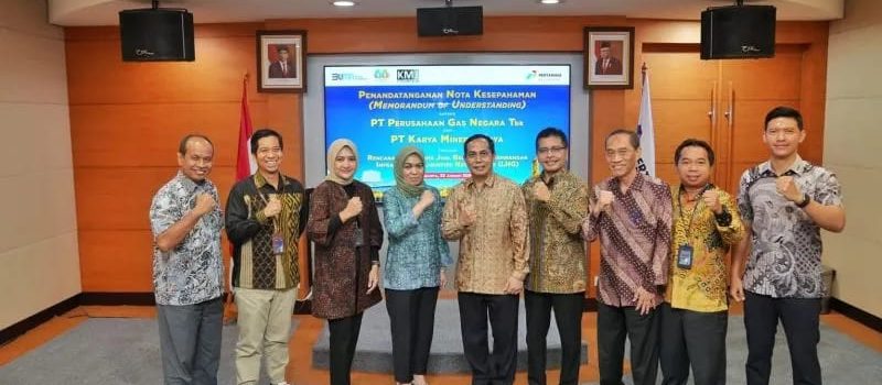 PGN dan PT Karya Mineral Jaya Tanda Tangani MoU Pasokan LNG dari Dalam Negeri