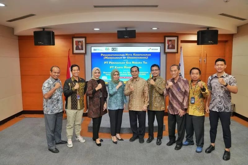 PGN dan PT Karya Mineral Jaya Tanda Tangani MoU Pasokan LNG dari Dalam Negeri