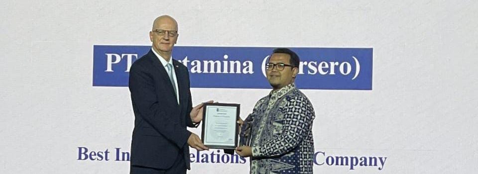 Pertamina Raih Penghargaan Internasional di Bidang Pengelolaan Investor