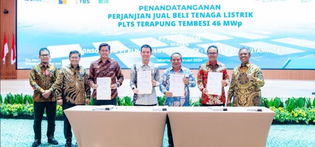 Percepat Transisi Energi, PLN NP Siap Bangun PLTS Terapung Tembesi di Batam