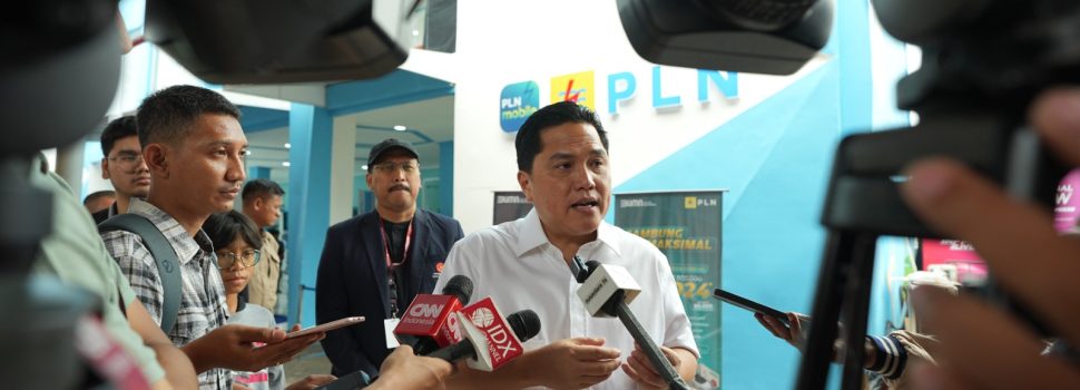 Menteri Erick Apresiasi Dukungan PLN Masifkan Ekosistem Kendaraan Hijau