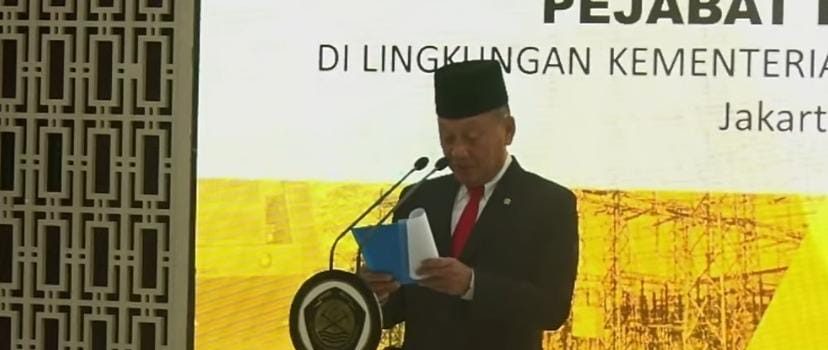 Arifin Tasrif Lantik 12 Pejabat Tinggi Di Kementerian ESDM, Ini Detailnya