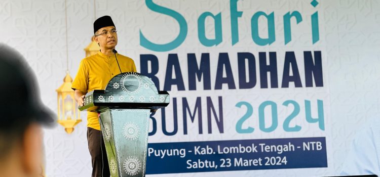 Safari Ramadan BUMN 2024, PLN Bagi 1.000 Paket Sembako Murah ke Masyarakat Lombok Tengah