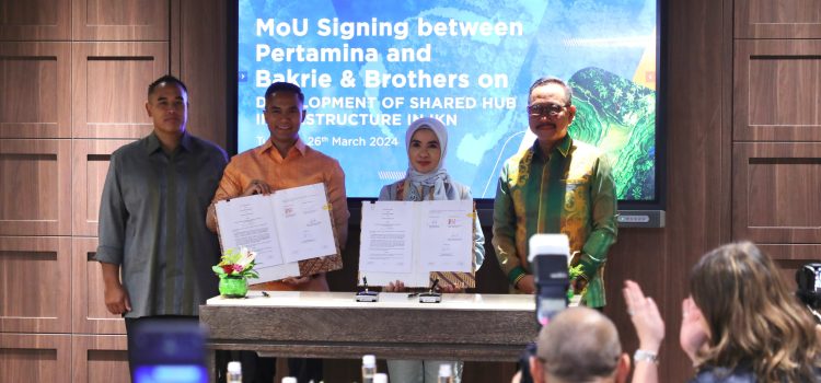Kembangkan Infrastruktur Riset Berkelanjutan di IKN, Pertamina dan Bakrie Group Teken MoU