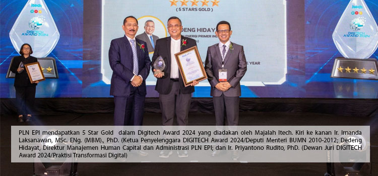Raih Penghargaan Digital Technology & Innovation Award 2024, PLN EPI Memang Kereen!!