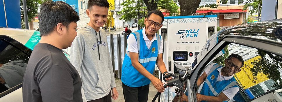 SPKLU PLN Sukses Layani Pemudik Pakai Kendaraan Listrik