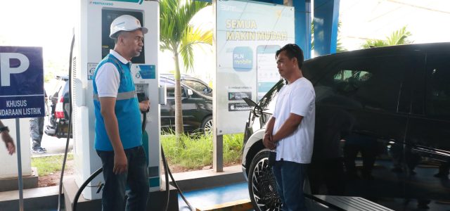 PLN Banten Pastikan Operasional SPKLU Jalur Mudik Tol Jakarta-Merak Saat Arus Balik Andal