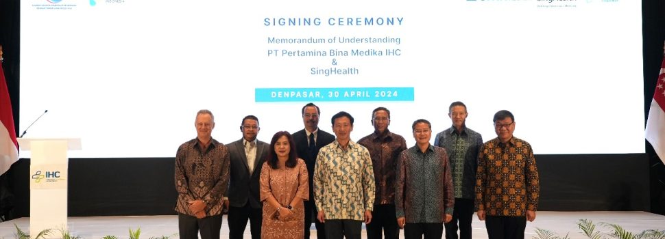 Tingkatkan Layanan Kesehatan, Pertamina Bina Medika IHC Ajak Singhealth Berkolaborasi