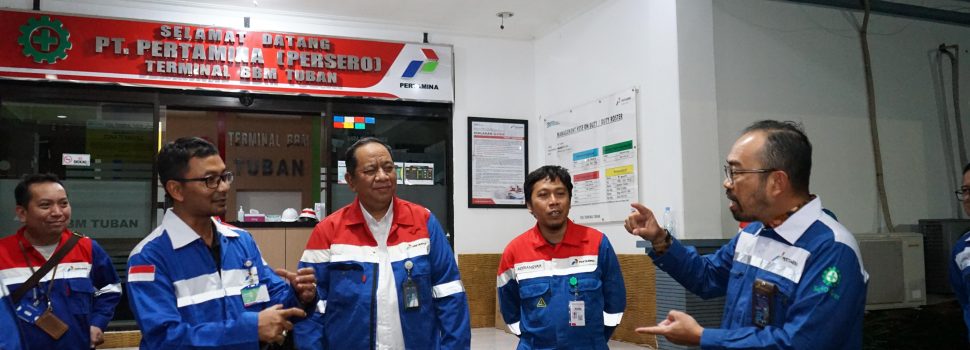 Pasca Kebocoran Pipa, Dirut Pertamina Patra Niaga Cek Langsung Terminal BBM Tuban
