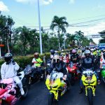 Dua Pembalap Pertamina Enduro VR46 Racing Team Parade Bareng Komunitas Klub Motor Bali