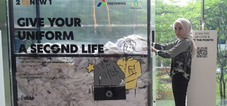 Pertamina Hemat Emisi Karbon Lebih Dari 41,8 ton Co2e dari Program Daur Ulang Seragam 1.834 Perwira Pertamina Group
