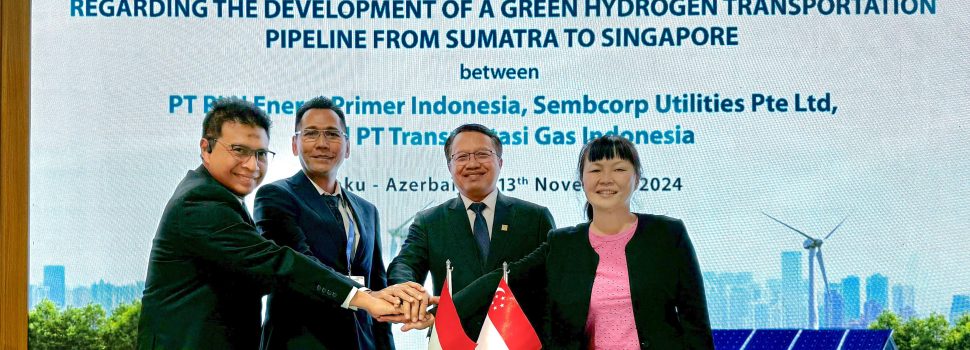 Gandeng Sembcorp dan TGI, PLN Kembangkan Proyek Hidrogen Hijau Terbesar di ASEAN