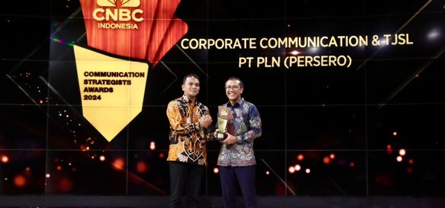 Mantap!! PLN Sabet Penghargaan CNBC Indonesia Communications Strategist Award 2024