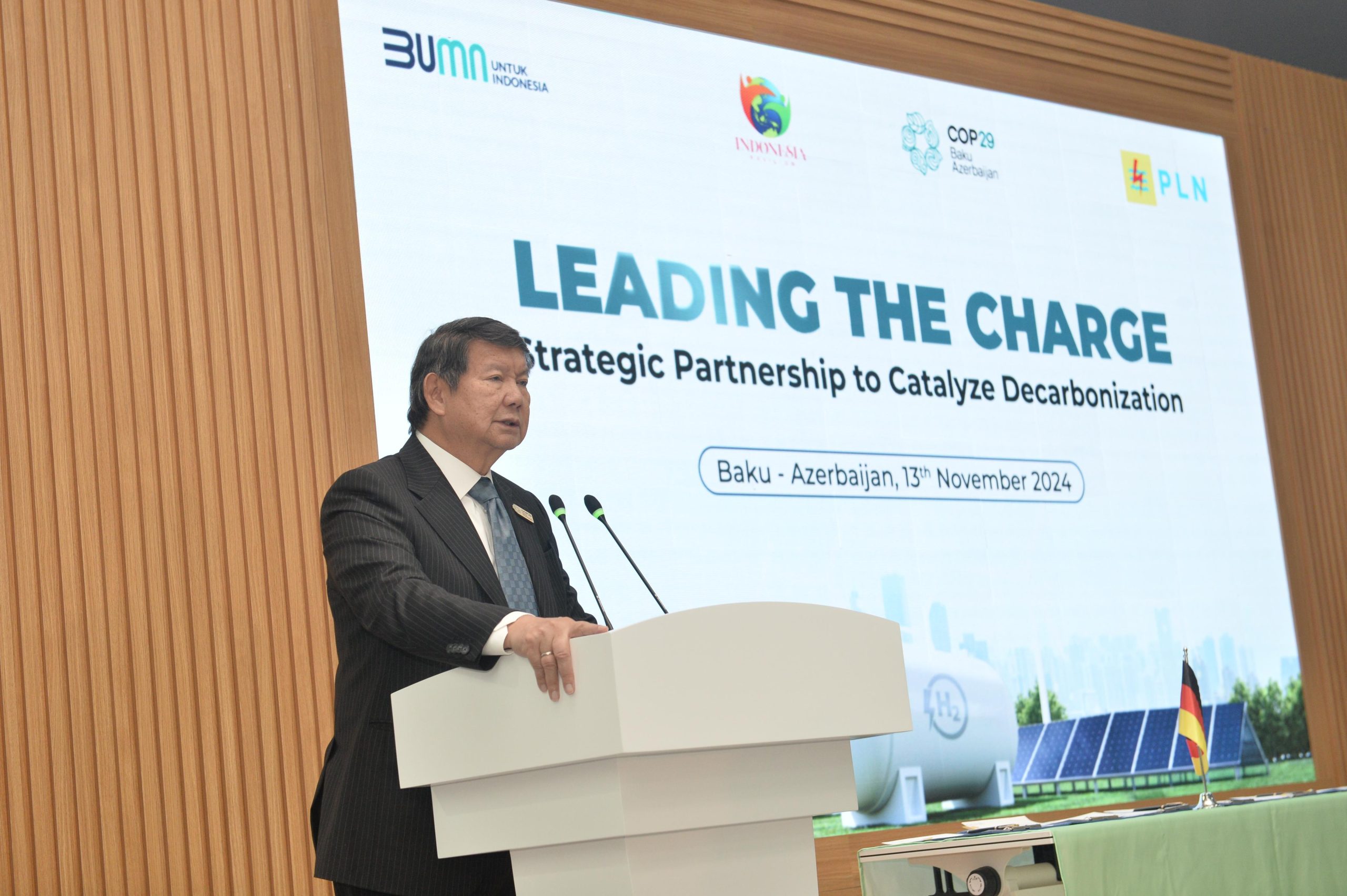 Pimpin Delegasi Indonesia di COP29, Hashim Djojohadikusumo PikatPendanaan Hijau EUR 1,2 Miliar untuk Sektor Kelistrikan