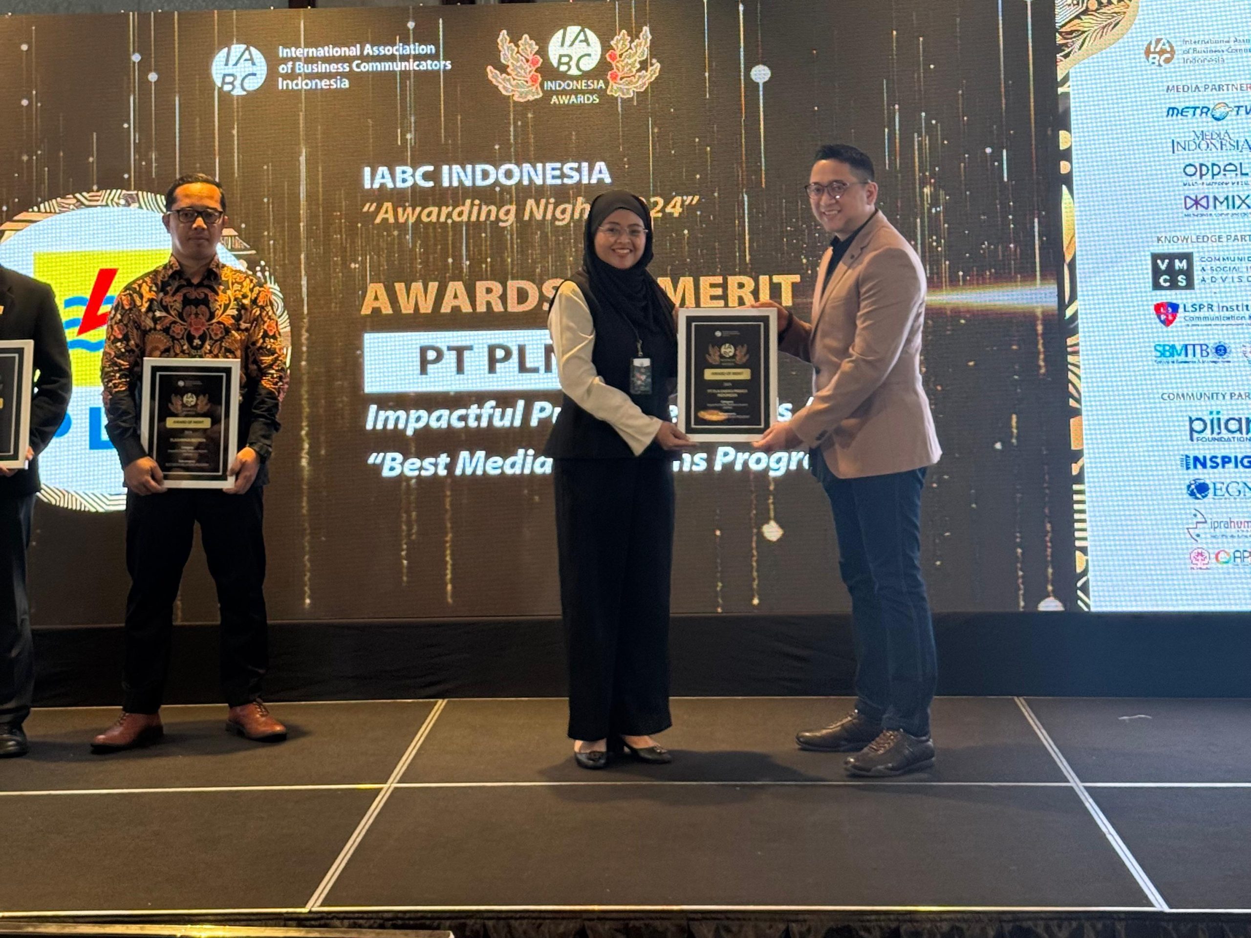 Hadir di Ajang IABC Awards 2024, PLN EPI Raih Best Media Relations Program